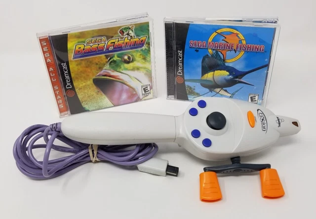 InterAct Fission Fishing Controller Bass Marine Fishing (Sega Dreamcast) tested