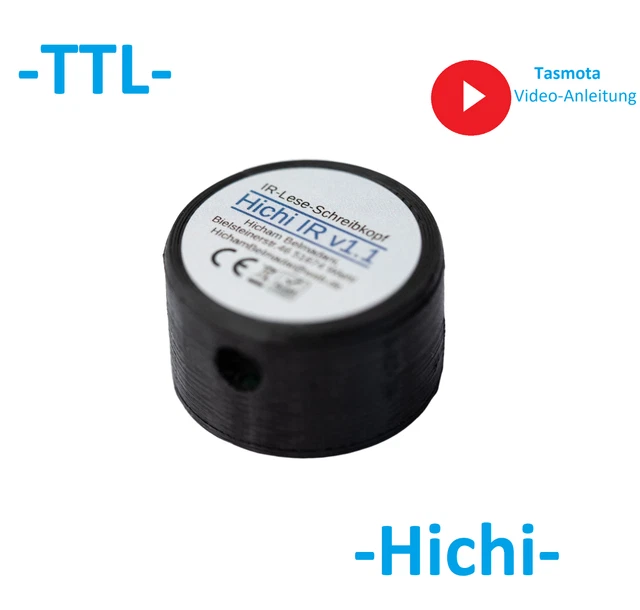 UEDING IR-Schreib-/Lesekopf (TTL) Für Smart Meter – Mit Neodym-Magnet, 40cm Kabel, Deutsche Anleitung