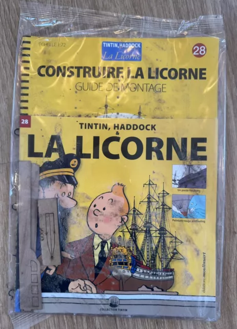 Tintin Construire la Licorne n° 28 Maquette Herge Hachette