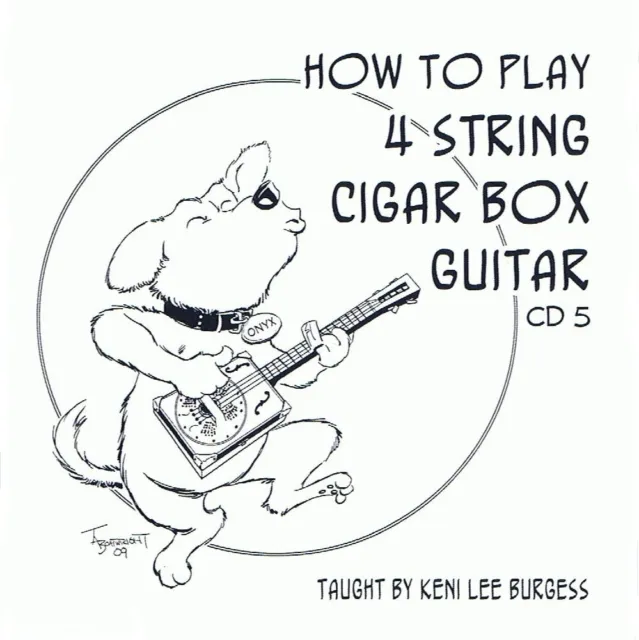 Cigar Box Guitar CD 5 - 4 string video lesson baritone uke banjo tenor keni lee