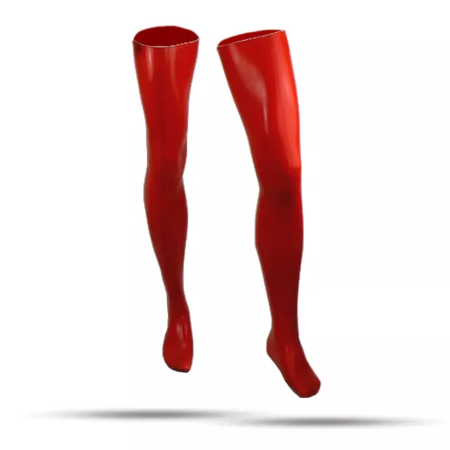 LatexDreamwear - calze in lattice rosso calze in lattice calze in gomma taglia L - B -