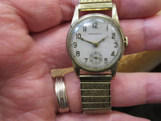 1940 Hamilton wristwatch Endicott 987a for parts or repair