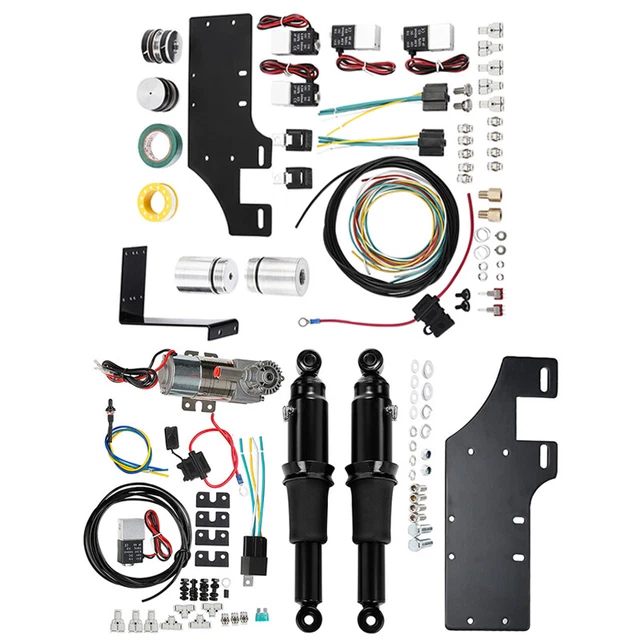 FRONT AIR RIDE Lowering Kit /Rear Suspension For Harley Touring Road