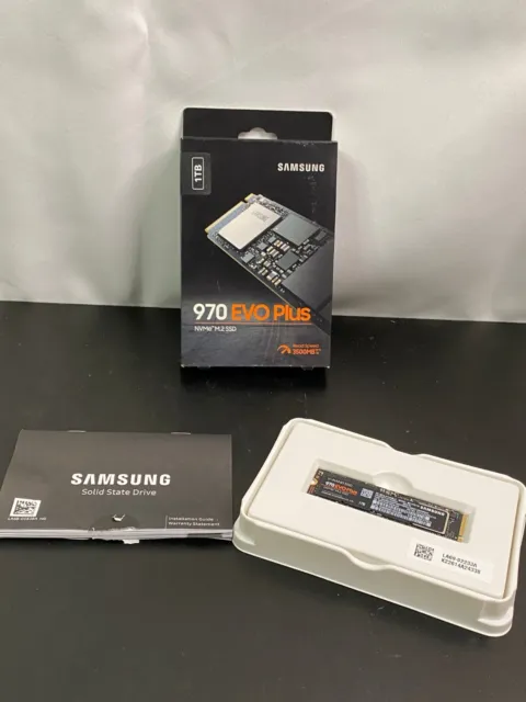 Samsung MZ-V7S1T0 Black 970 EVO Plus 1TB NVMe M.2 3500MB/s Read Speed V-Nand SSD