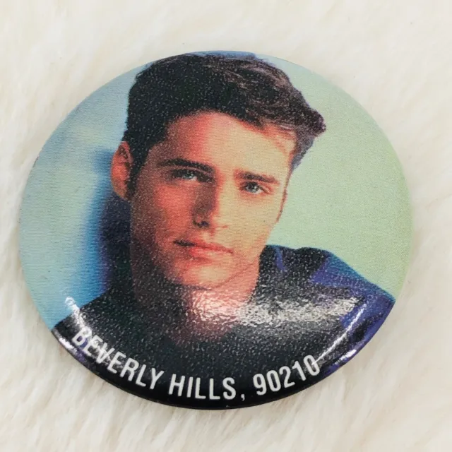 Vtg 1991 Beverly Hills 90210 Jason Priestley 1.5" Button Pin TV Show Promo