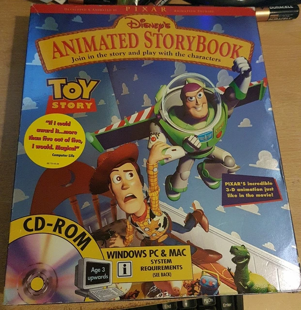 DISNEY INTERACTIVE - Disney's Toy Story Animated Storybook RARE BIG BOX ...