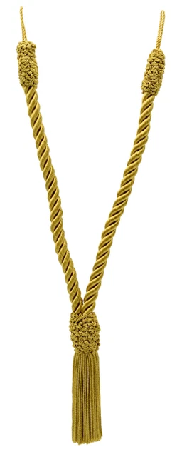 Curtain & Drapery Tassel Tiebacks, Color# D05 - Brass Gold [Sold Individually]