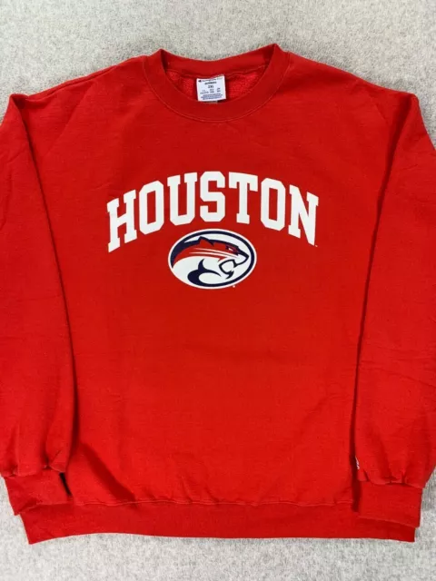 Houston Cougars Champion Campus Sweatshirt (Men's 2XL) Red