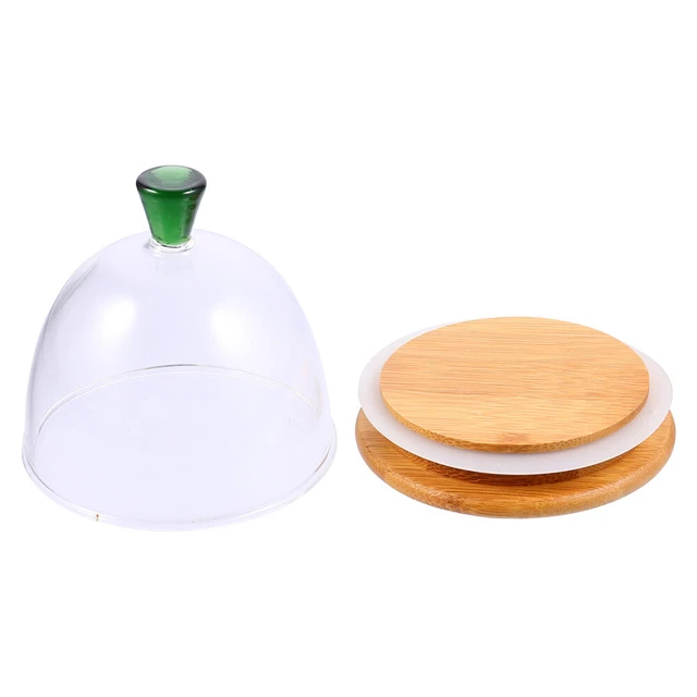 Carpas de comida vitrina de vidrio cubierta de vidrio carpa cúpula placa de pastel transparente base