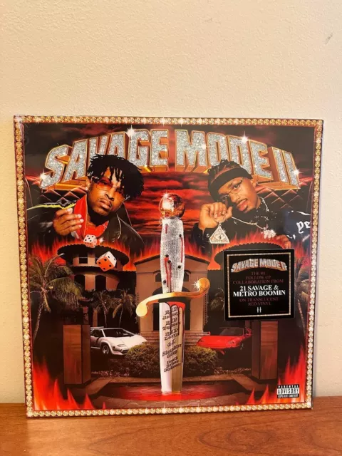 21 Savage Metro Boomin Signed Savage Mode 2 Vinyl Beckett COA