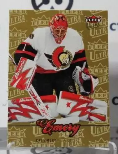 2007-08 Fleer Ultra  Ray Emery # 63  Ottawa Senators Nhl Hockey Goaltender  Card