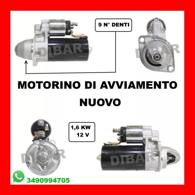 Motorino Avviamento Nuovo Lombardini-Piaggio Porter Vari Modelli 0001115035