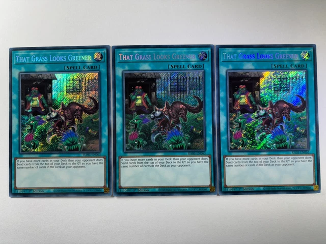 THAT GRASS LOOKS Greener RATE EN066 Secret Rare 1st Edition US Print Yugioh 9.99 - PicClick UK THAT GRASS LOOKS Greener RATE EN066 Secret Rare 1st Edition US Print Yugioh 9.99 - PicClick UK