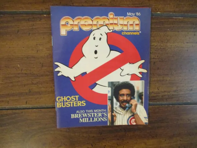 May, 1986 PREMIUM Channels TV Maga(GHOST  BUSTERS/GHOULIES/BREWSTER'S  MILLIONS)