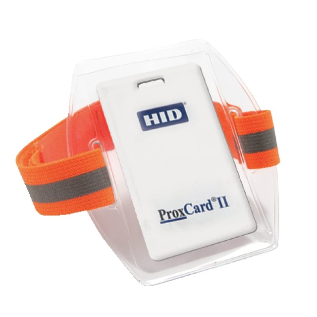- 19951 Squids 3386HV High Visibility Arm Band ID/Badge Holder Hi-vi...