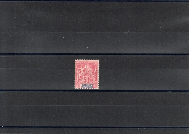 Timbre Guadeloupe France Colonie 1892 N°37 Neuf* Mh