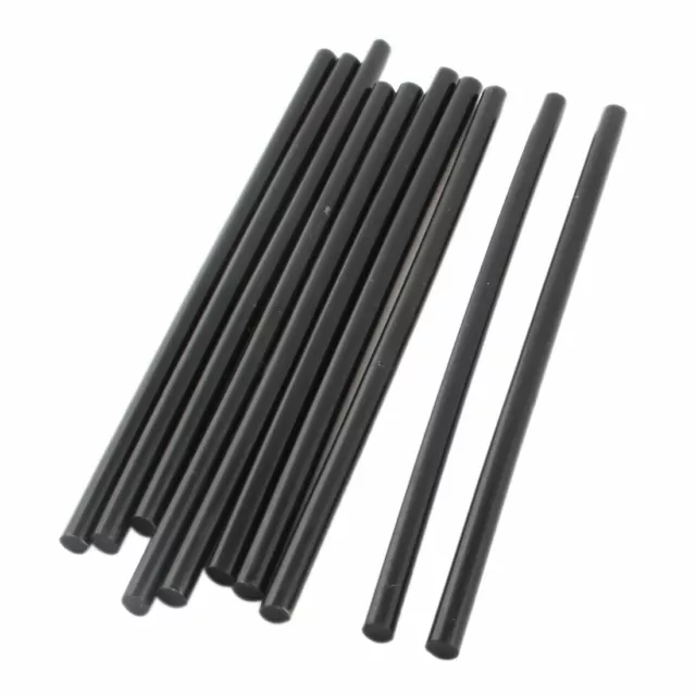 10 Pieces Black Hot Melt Glue Gun Adhesive Sticks 7mmx190mm for Crafting Model