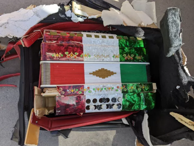 SofiaMari SMTT-3412, 2-Tone Accordion Red,White,Green Fa/Mi Parts Project U-fix SofiaMari SMTT-3412, 2-Tone Accordion Red,White,Green Fa/Mi Parts Project U-fix