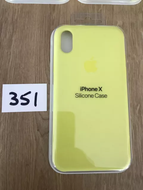 Genuine Original Apple iPhone X/Xs Silicone Case/Cover. Flash Yellow. New.