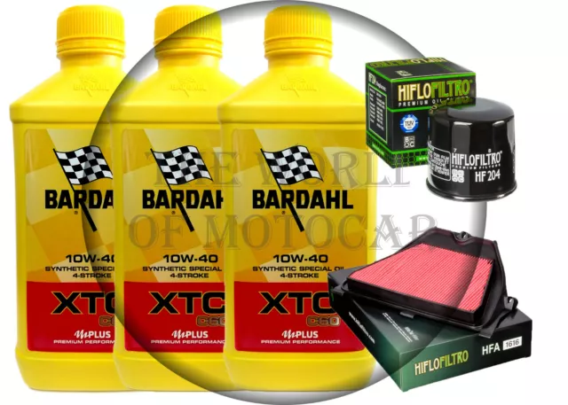 KIT TAGLIANDO HONDA CBR 600 RR 03 06 BARDAHL XTC 10w40 C 60 FILTRO OLIO ARIA