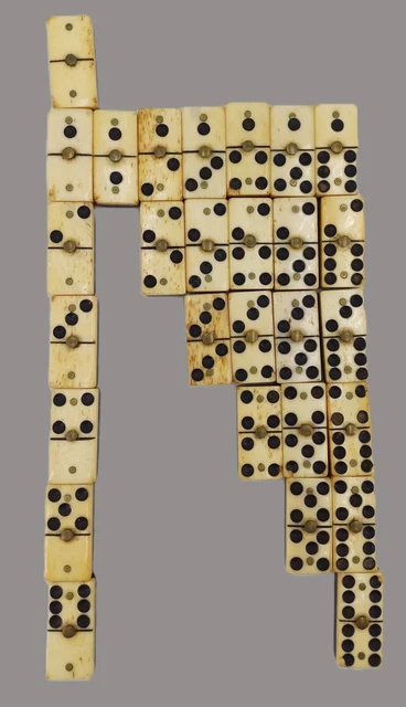 Jeu complet de dominos D6 pour enfants et adultes avec couvercle