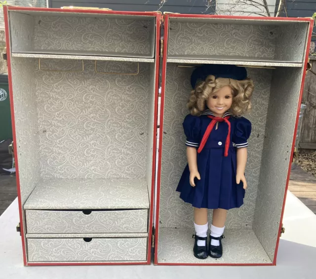 ❤️Shirley Temple Dress Up Doll Danbury Mint 16” W/ 9 Outfits And Trunk!  Euc!