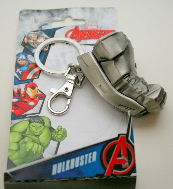 Marvel Comics Iron Man Hulk Buster Arm Heavy Metal Key Chain New NOS MIP