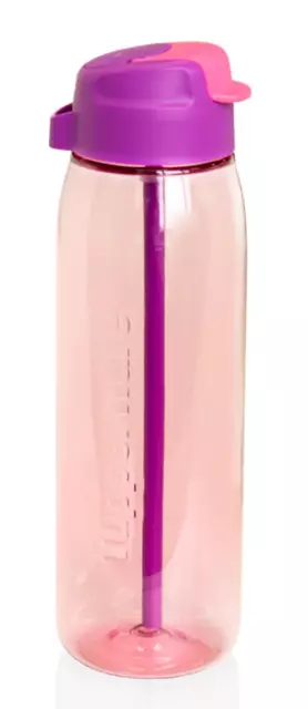 Tupperware Gen II ECO Drink Water Bottle with Straw Pink & Purple Brand New