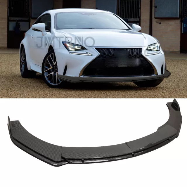 For Lexus RC200t RC300 F-SPORT Front Bumper Lip Splitter Spoiler Carbon Fiber