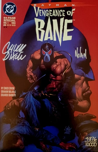 Batman Vengeance Of Bane (#1) Bane 1St App 2Nd Print Signed Dixon & Nolan W/Coa