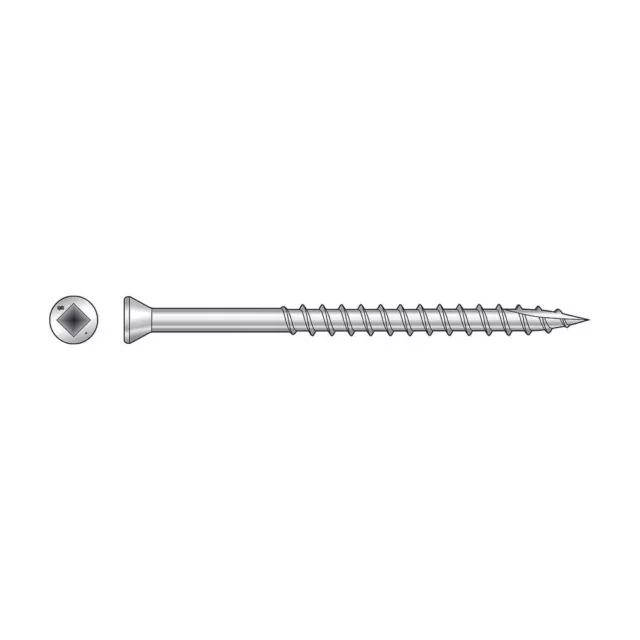 Simpson Strong-Tie S07125FB5 - #7 x 1-1/4" 305SS Square Drive Trim Head Screws