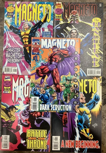 Magneto #1-4 & Magneto 1996/97 Dark Seduction #1 Marvel 2000 Comic Books