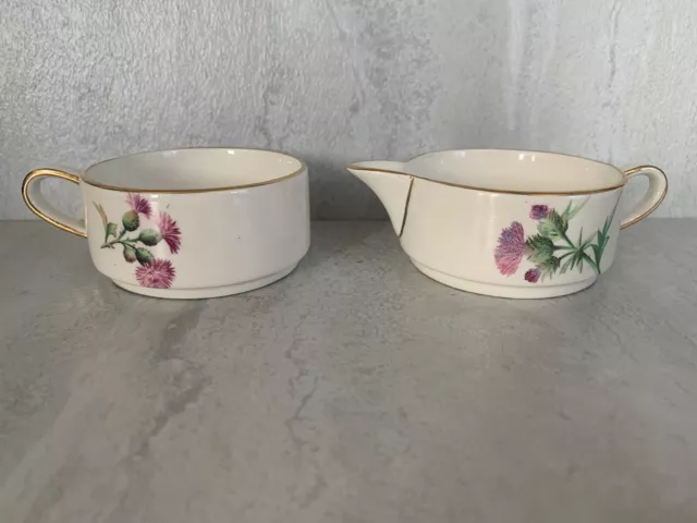 Royal Winton ~ Grimwades Vintage Mini Stacking Creamer & Sugar Bowl ~ England 3