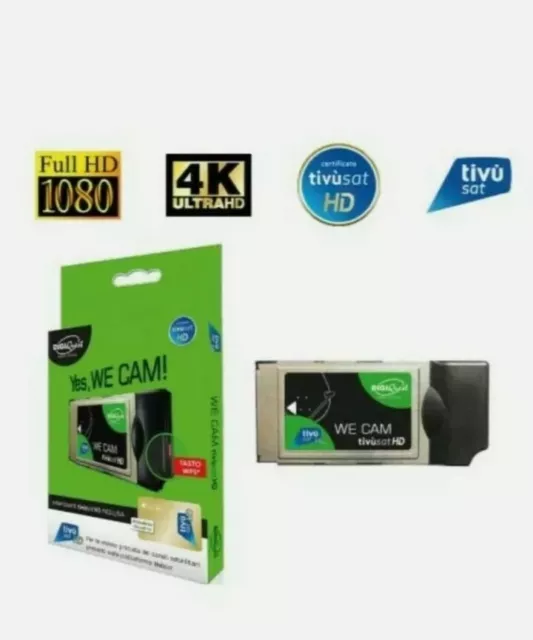 Cam Hd 4K Tivusat Certificata Ultima Generazione  Senza Tessera