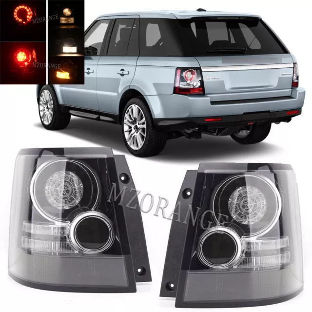 Pair Tail Light LED Smoked Brake Rear Lamp For Land Range Rover Sport 2005-2013