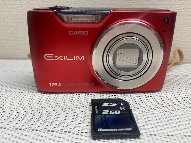 実写美⭕️【動作確認済】CASIO EXILIM EX-Z450 レッド CASIO EXILIM EX-Z450 Red With Battery Compact Digital Camera From