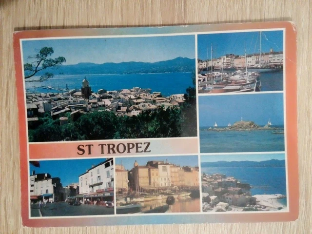 Cpsm Cpm  Carte Postale Var  Saint Tropez Différentes Vues