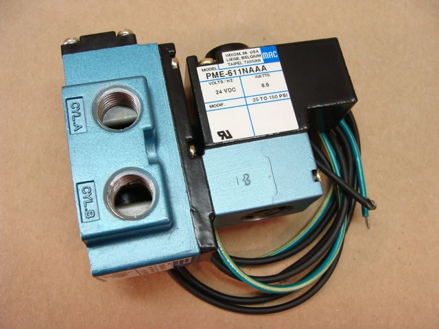 NEW MAC Valves 912B-PM-611NA PME-611NAAA 24 VDC solenoid valve