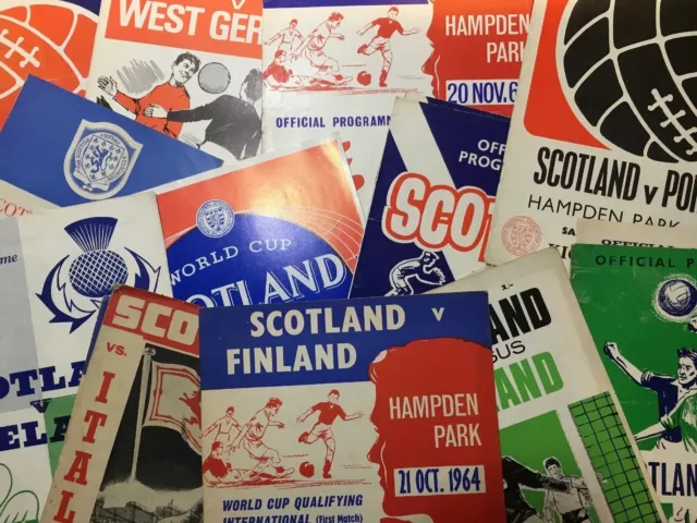 Scotland Home Football Programmes *Select from list -  30% Discount Available!