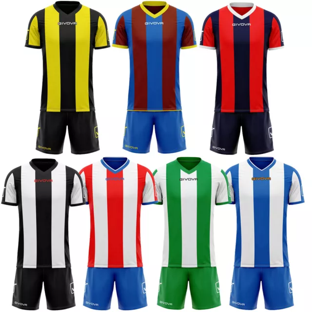 Givova Fußball Set Trikot mit Short Kit Catalano Teamwear Trikotset S M L XL neu