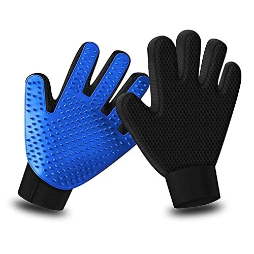 NYJUCL Shedding Gloves for Dogs & Cats, Pet Grooming Bathing Washing Hair Rem...