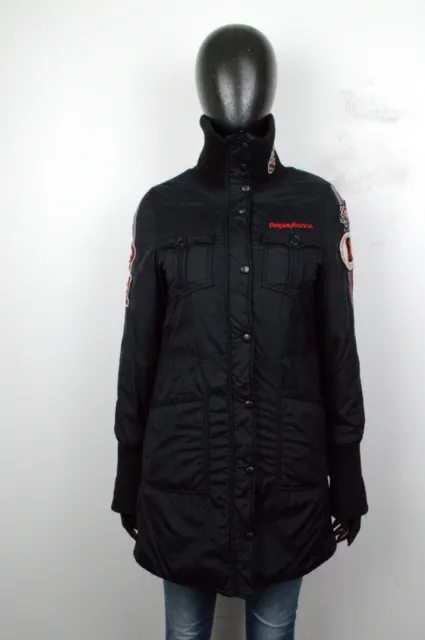 Parka Replay Ragazza Cappotto Lungo Taglia L Nero Bambina Giubbotto