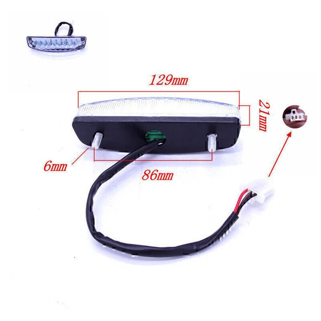 Rear Brake Light Tail Light Assembly For ATV UTV HS500 HS700 500cc 700CC Part