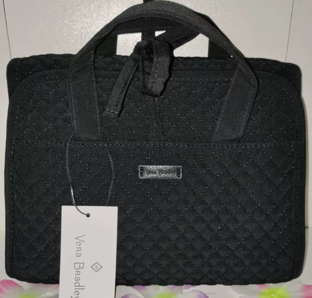 Auth💥NWT💥Vera Bradley Iconic Classic Black Compact Hanging Organizer Travel Ba