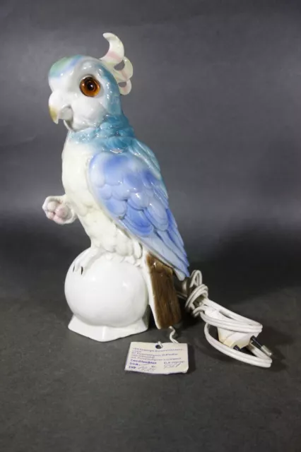 vintage porzellan vogel gräfental ddr rauchverzehrer leuchte mangeur de fumée