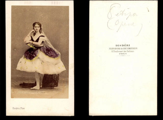Portrait CDV Eugénie De Montijo - Tirage Albuminé Original 1865 - 6,5 X 10,5 Cm