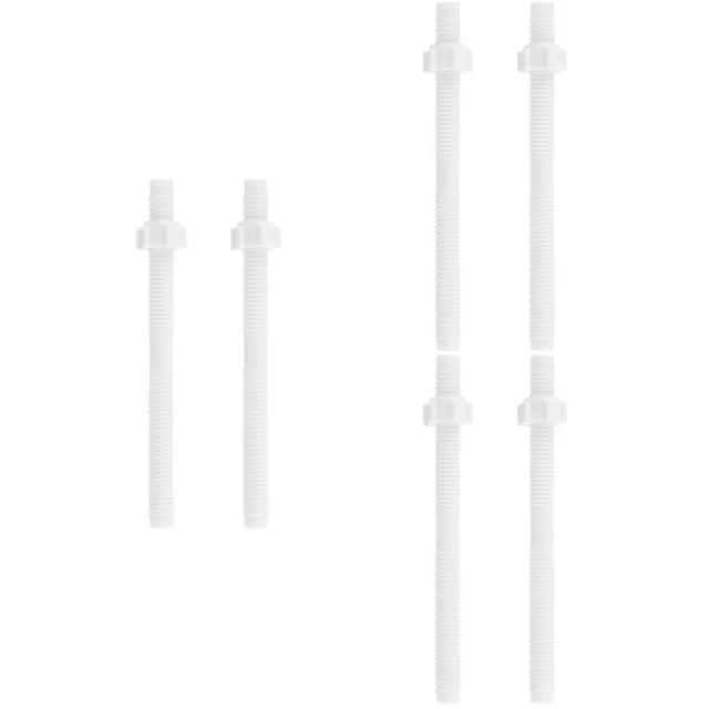 6 Pcs Toilet Accessories Yezzy White Push The Pole