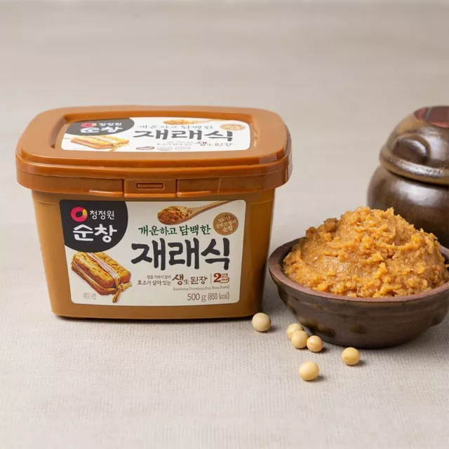 CJO Korean Soybean Miso Paste 500g [Healthy Soup Stew & Sauce/Sunchang Doenjang]