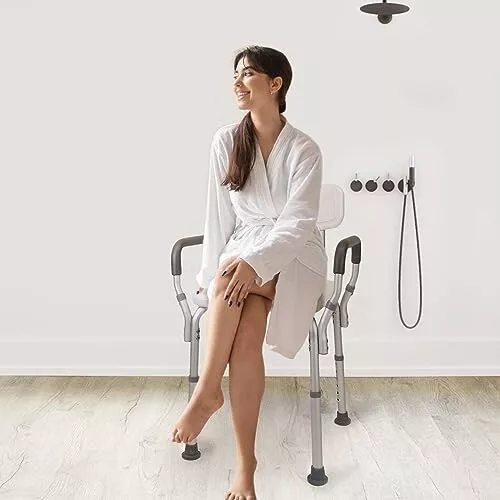 Vaunn Medical Tool-Free Assembly Spa Bathtub Shower Lift Chair, Portable Bath
