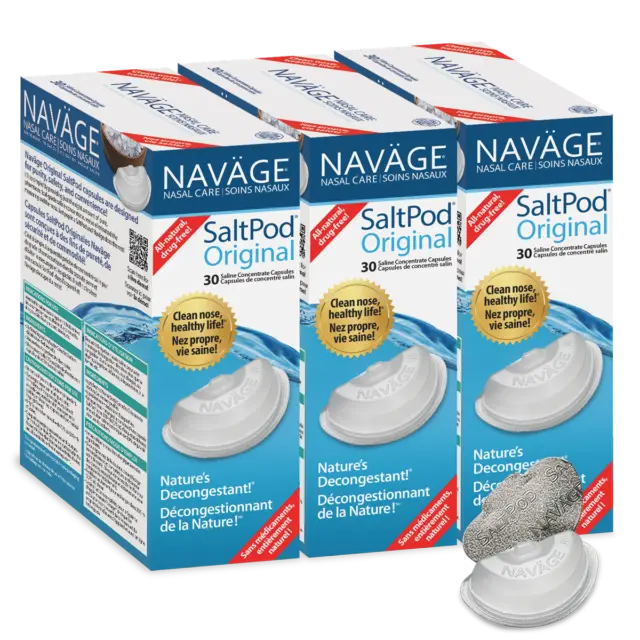 NAVAGE ORIGINAL SALTPOD® THREE-PACK: 3 Original SaltPod 30-Packs (90 SaltPods)